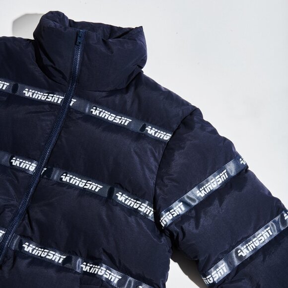 AKINGS Logo Puffer Jacket - Navy - Picture 4 of 5